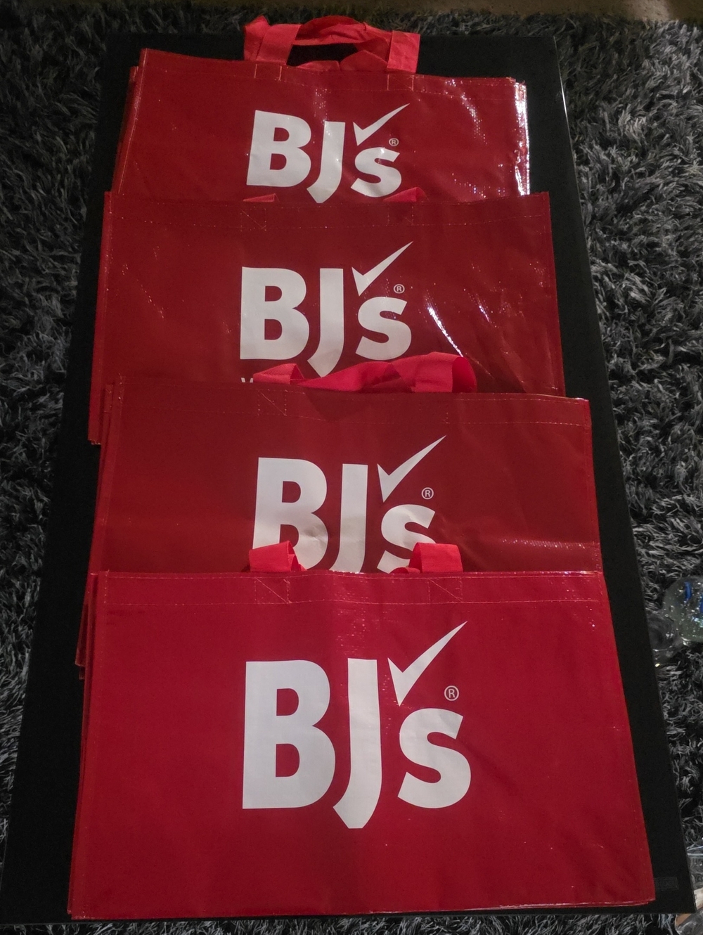 Red Reusable Tote Bag - Packable Shopper